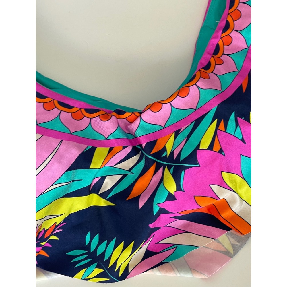 Trina Turk Paralia Ruffle Top NWOT Women's Size 8 - Picture 5 of 7